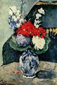 Czanne, Paul: Stillleben, Delfter Vase mit Blumen