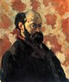 Czanne, Paul: Selbstportrt vor rosa Hintergrund