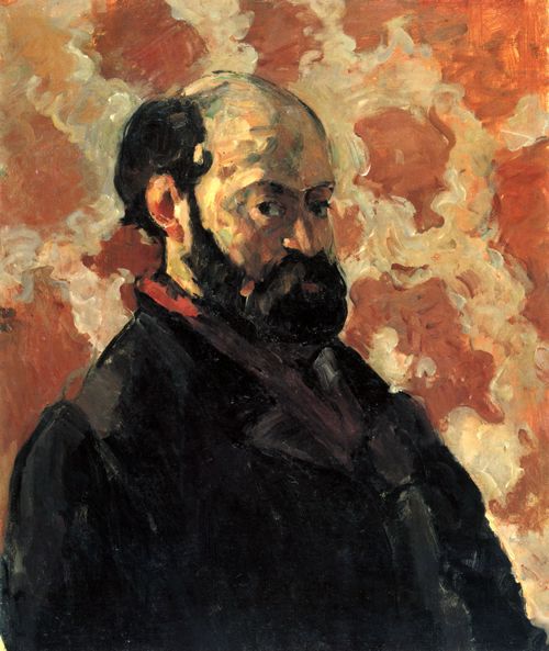 Czanne, Paul: Selbstportrt vor rosa Hintergrund
