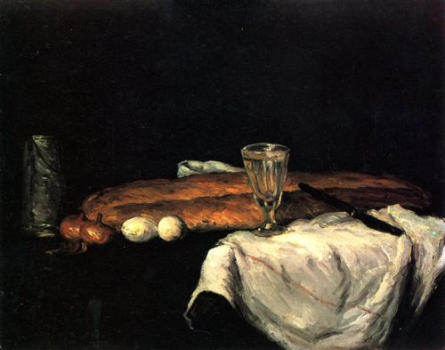 Czanne, Paul: Stillleben mit Brot und Eiern