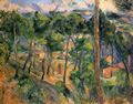 Czanne, Paul: L'Estaque, Blick durch die Kiefern