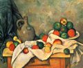 Czanne, Paul: Stillleben, Draperie, Krug und Obstschale