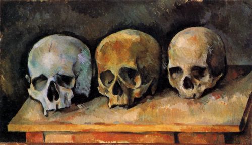 Czanne, Paul: Stillleben, Drei Totenschdel