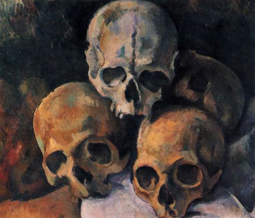 Czanne, Paul: Stillleben, Schdelpyramide