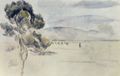 Czanne, Paul: Blick in das Arc-Tal mit der Eisenbahnbrcke