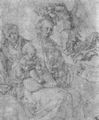 Drer, Albrecht: Maria mit Kind, von einem Engel gekrnt und Hl. Anna