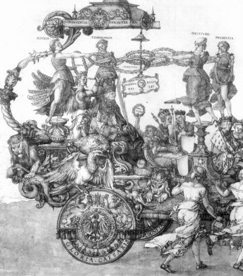 Drer, Albrecht: Der groe Triumphwagen, Detail