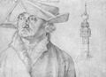 Drer, Albrecht: Portrt des Lazarus Ravensburger und das Trmchen des Hofes von Lier in Antwerpen