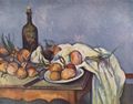 Czanne, Paul: Stillleben mit Flasche und Zwiebeln