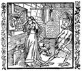Drer, Albrecht: Illustration zum »Der Ritter vom Turn«, Szene: Die eitle Frau