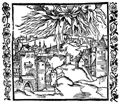Drer, Albrecht: Illustration zum »Der Ritter vom Turn«, Szene: Zerstrung von Sodom und Gomorrha