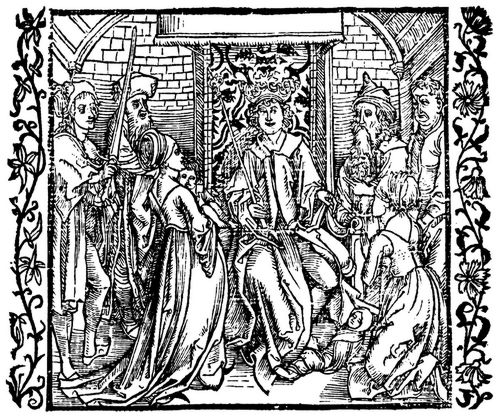 Drer, Albrecht: Illustration zum »Der Ritter vom Turn«, Szene: Salomos Urteil