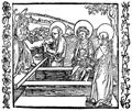 Drer, Albrecht: Illustration zum »Der Ritter vom Turn«, Szene: Die drei Frauen am Grabe