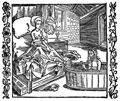 Drer, Albrecht: Illustration zum »Der Ritter vom Turn«, Szene: Die Frau und der badende Einsiedler