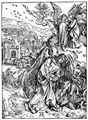 Drer, Albrecht: Illustration zur »Apokalypse«, Szene: Der Engel mit dem Schlssel zum Abgrund