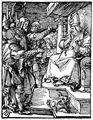 Drer, Albrecht: Folge der »Kleinen Passion«, Szene: Christus vor Hannas