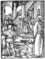 Drer, Albrecht: Folge der »Kleinen Passion«, Szene: Christus vor Pilatus