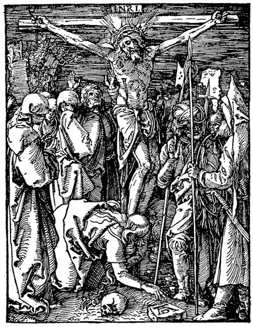 Drer, Albrecht: Folge der »Kleinen Passion«, Szene: Christus am Kreuz