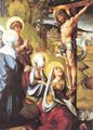 Drer, Albrecht: Die sieben Schmerzen Mari, Mitteltafel, Szene: Christus am Kreuz
