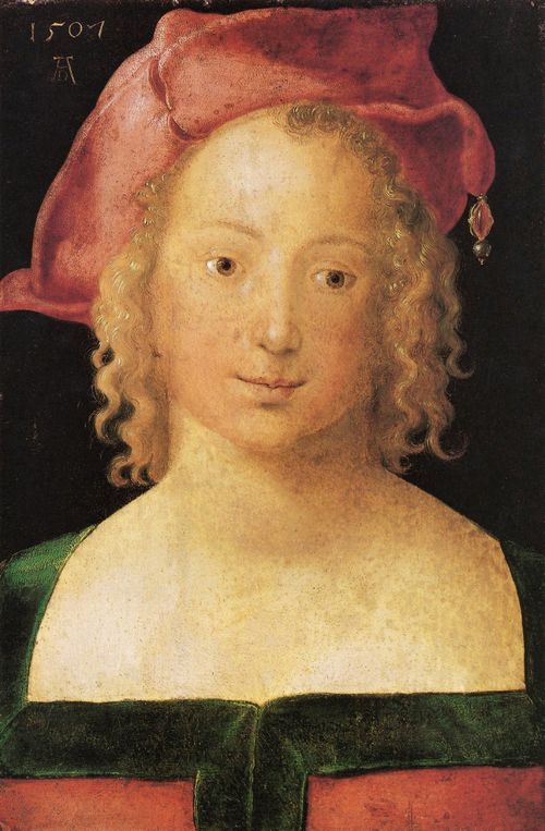 Drer, Albrecht: Portrt eines jungen Mdchens mit rotem Barett