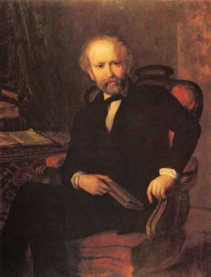 Friedrich Hebbel (Gemlde von Karl Rahl, 1855) 